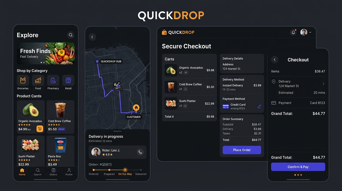 QuickDrop Delivery Platform