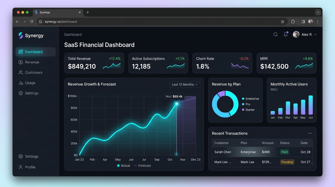 Live Web Application Interface Showcase
